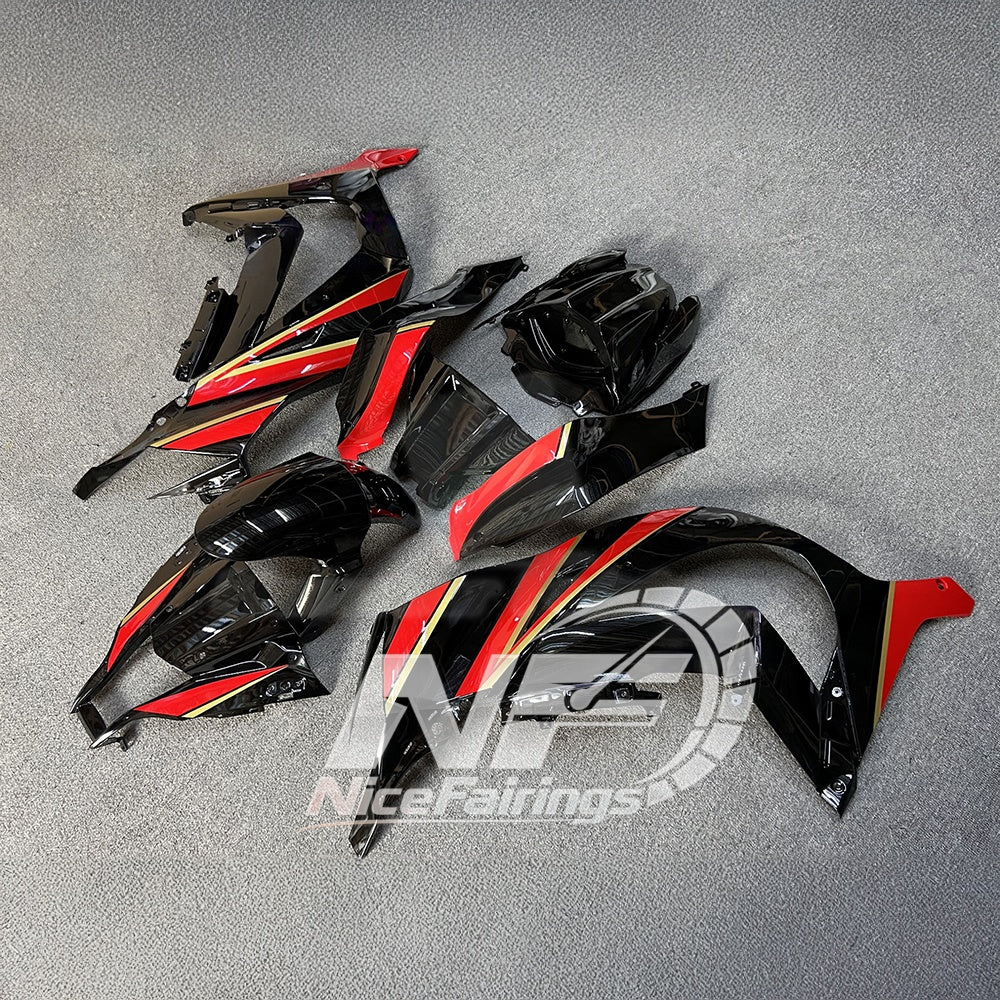 KAWASAKI ZX10R 2011-2015 Race Style Fairing Plastics | NiceFairings - side angle image
