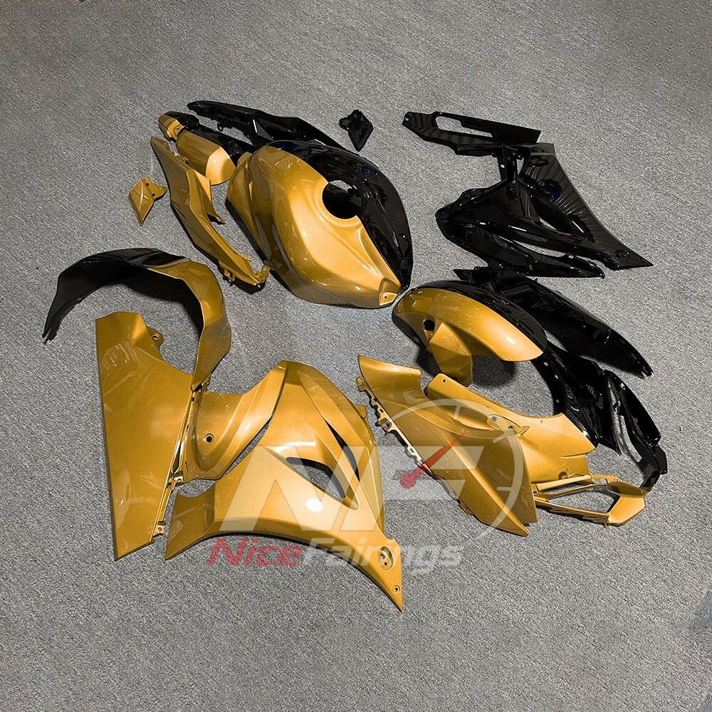 For Suzuki GSXR1000 K17 2017 2018-2026 Painted ABS Fairings Yellow Black Complete Bodywork | NiceFairings - side angle image