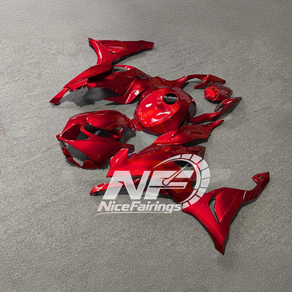 For Kawasaki ZX6R 636 2024-2025 ABS Fairing Kit Custom Graphics Tank Cover | NiceFairings - side angle image