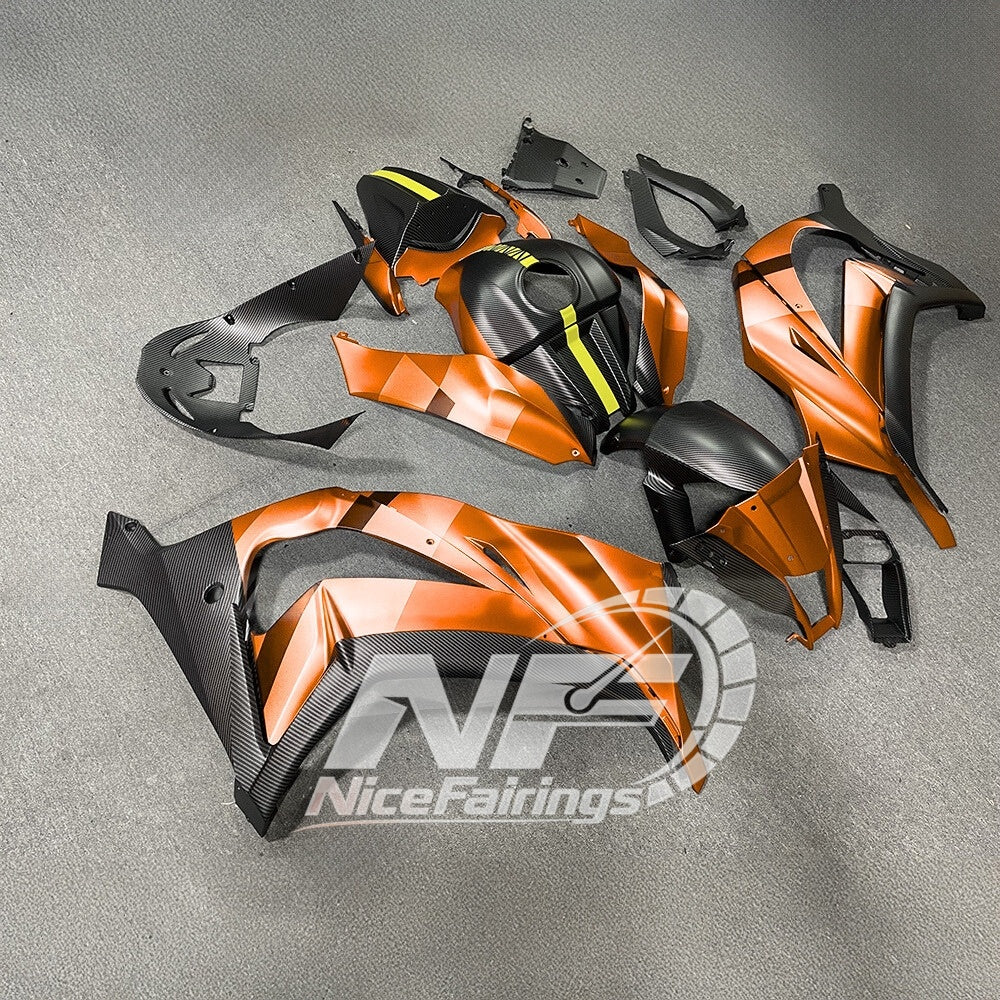 For KAWASAKI ZX10R 2011-2015 Custom Sportbike Fairings | NiceFairings - side angle image