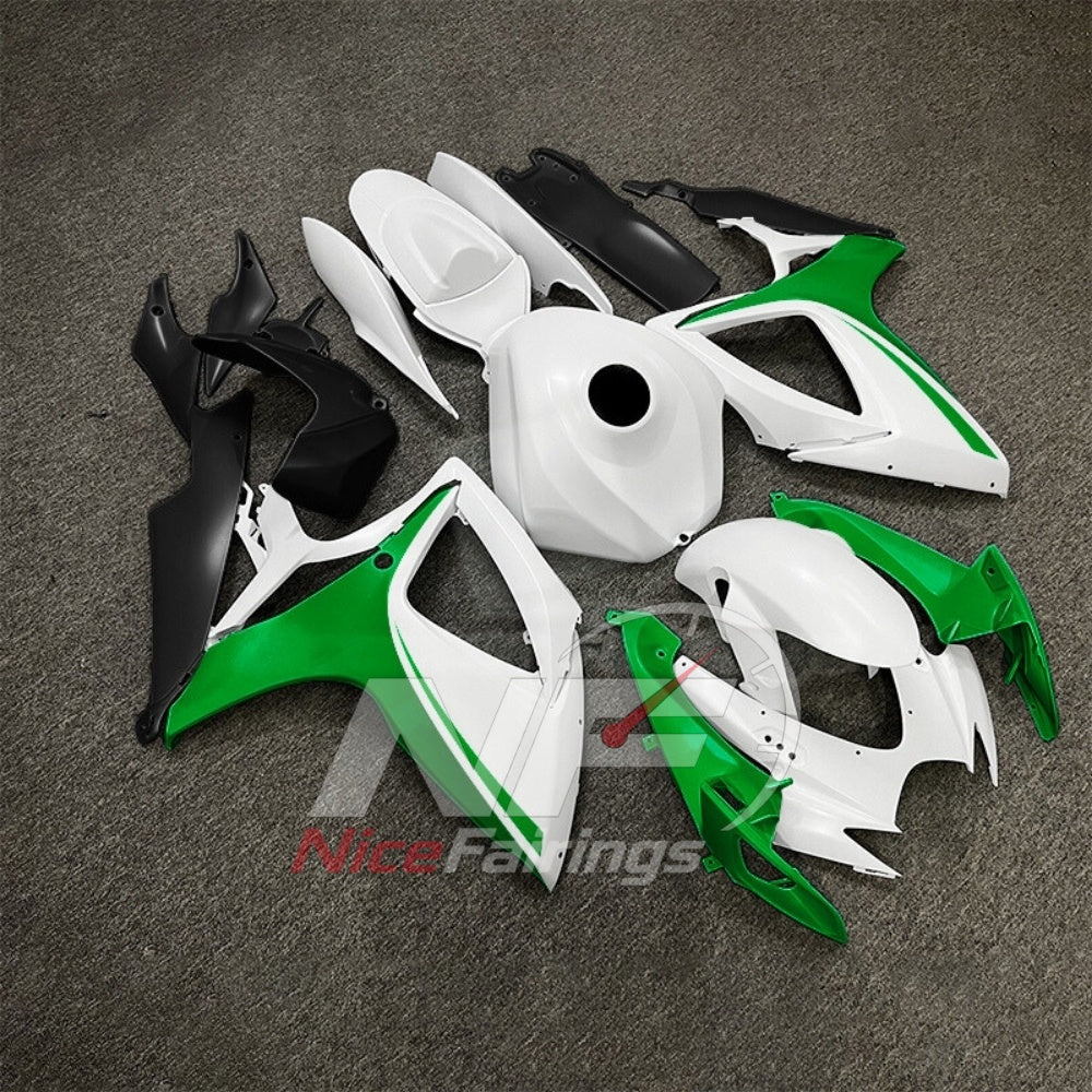For Suzuki GSXR600 GSXR750 K6 2006-2007 Motorcycle Fairing Kit Gray Body Panels | NiceFairings - side angle image