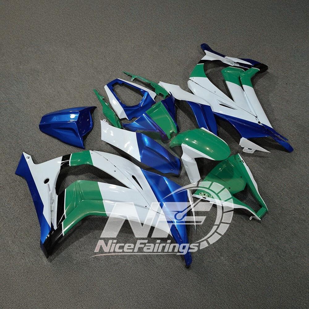 KAWASAKI Ninja ZX10R 2011-2015 Injection Molded Fairings Set | NiceFairings - side angle image