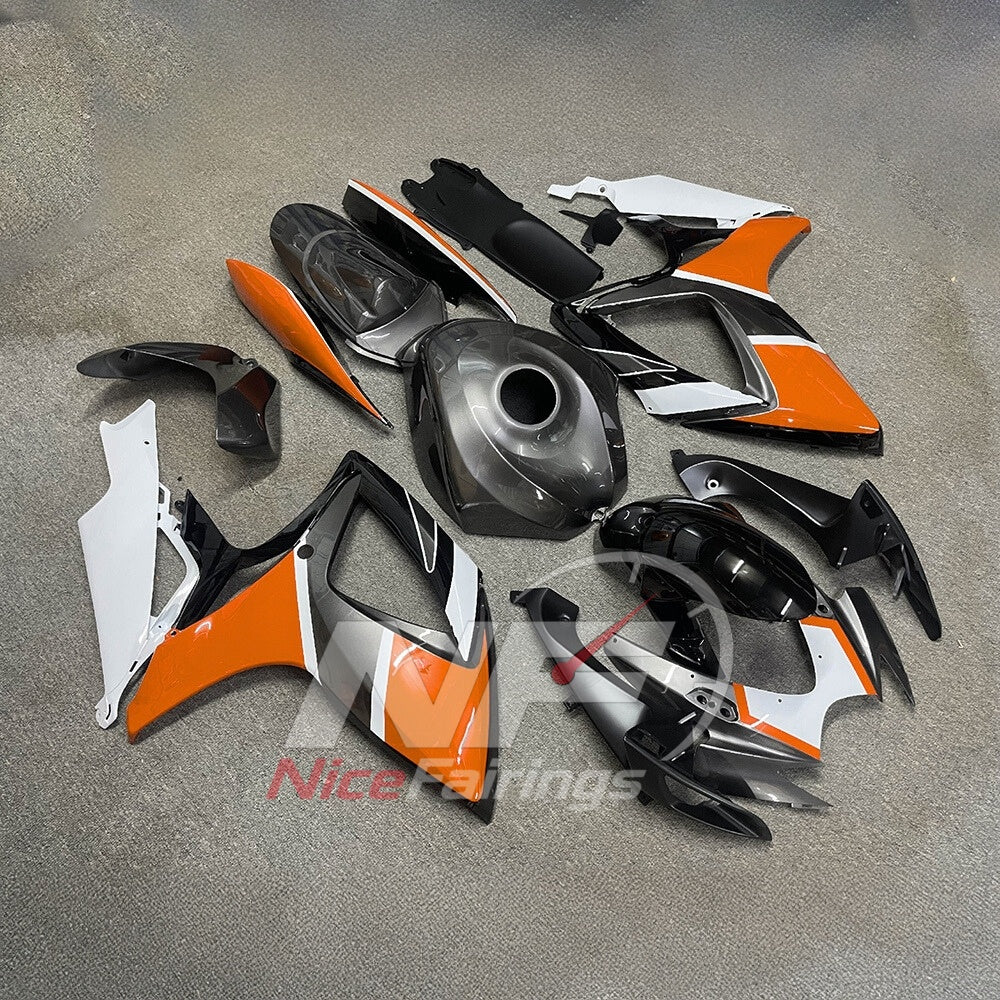 For Suzuki GSXR600 GSXR750 K6 2006-2007 Motorcycle Fairing Kit Gray Body Panels | NiceFairings - side angle image
