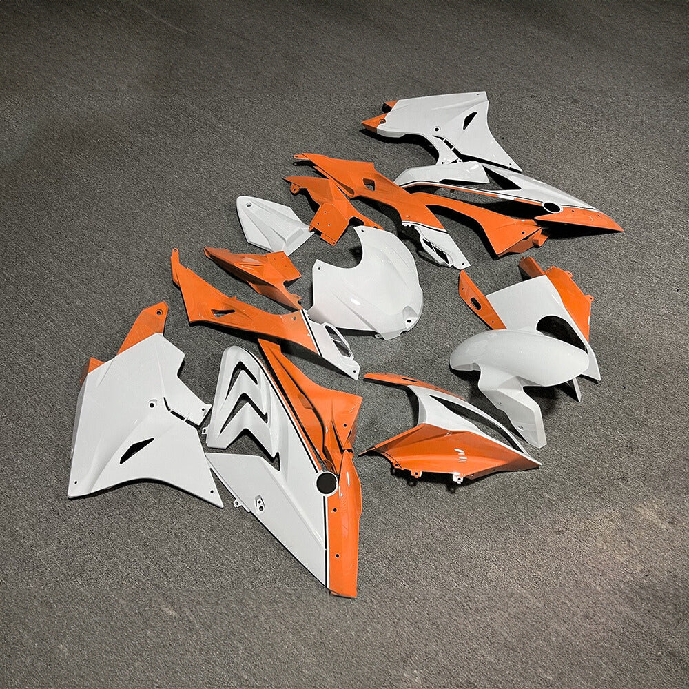 For BMW S1000RR 2017-2018 M Motorsport Standard No Tank Cover Motorcycle Fairing Kit, Aftermarket ABS Body Panels | NiceFairings - side angle image