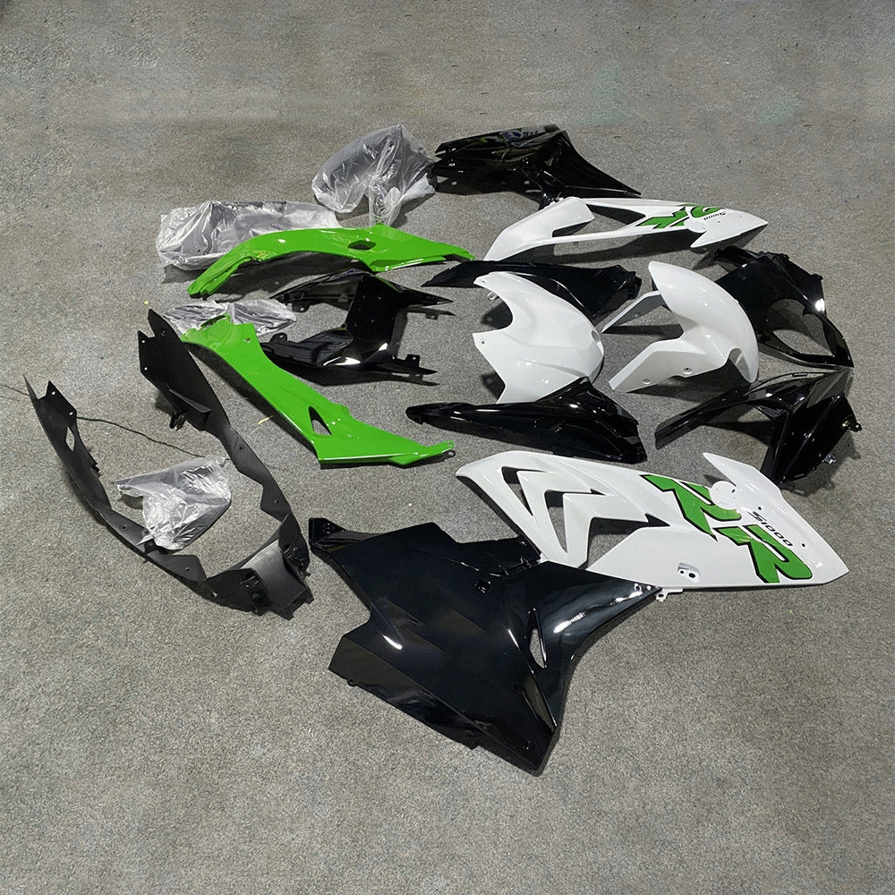 For BMW S1000RR 2017-2018 Gloss Black Standard No Tank Cover Custom Painted ABS Body Kit For Street Or Track | NiceFairings - side angle image