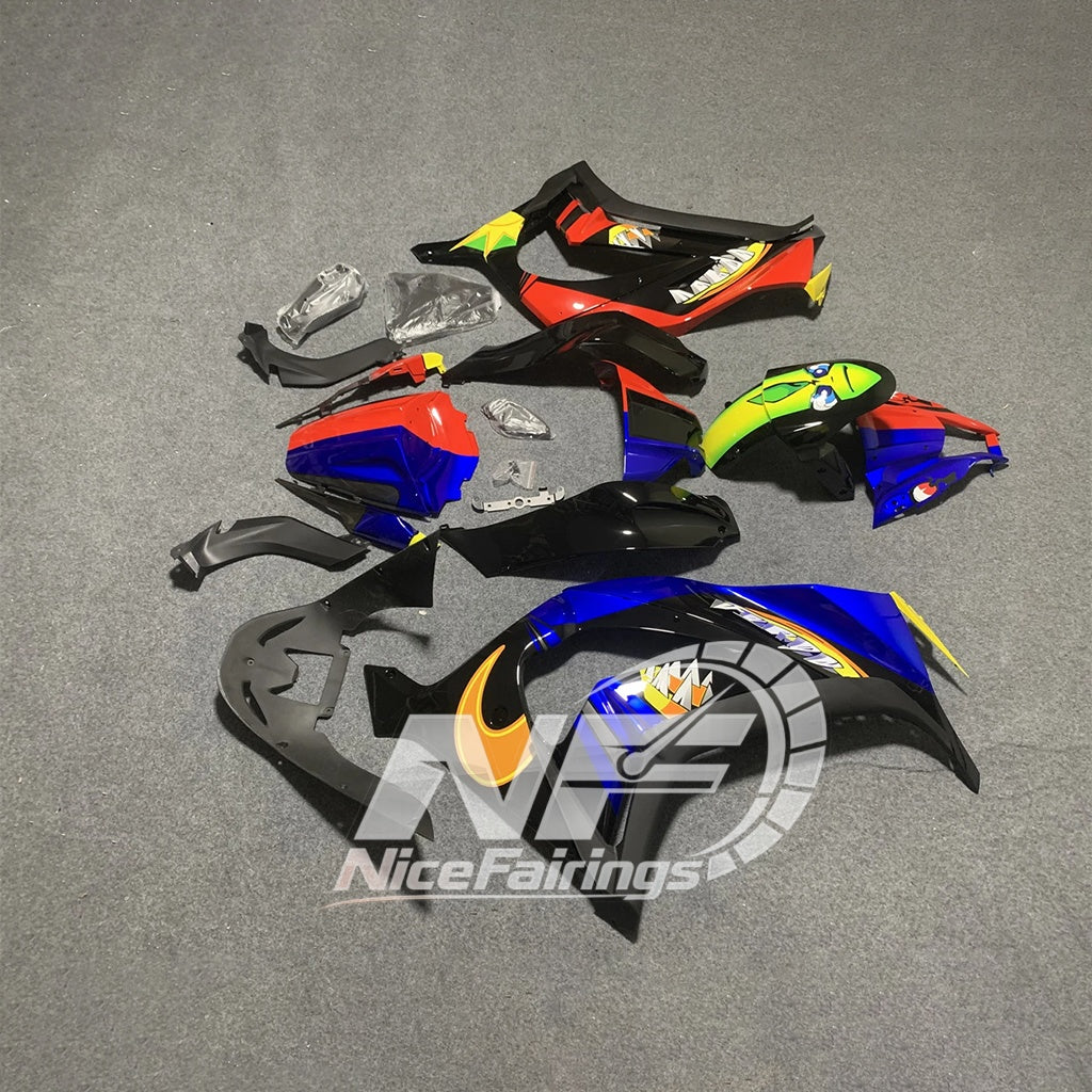 For KAWASAKI ZX10R 2011-2015 9VR6 Custom ABS Fairing Kit | NiceFairings - side angle image