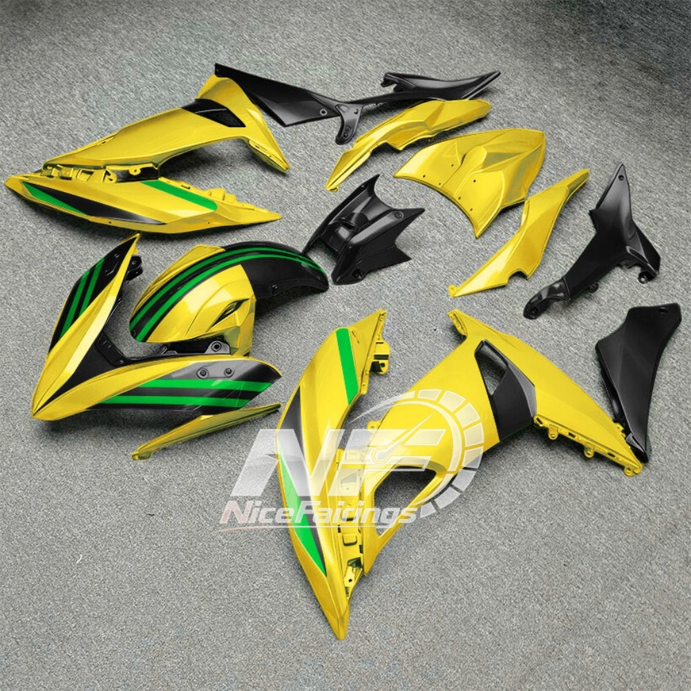 Ninja 650 ER-6F 2017-2019 Custom Painted Fairings Style 50 | NiceFairings - side angle image