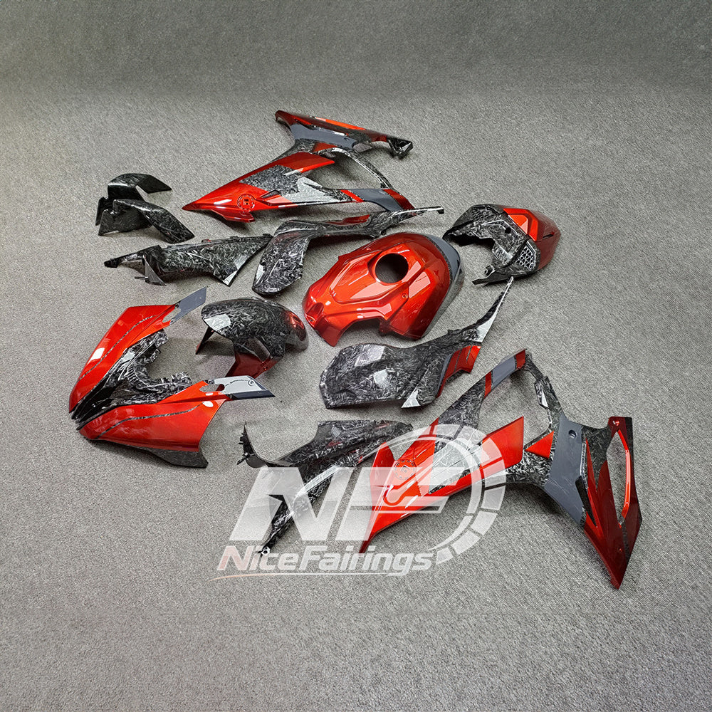 For BMW S1000RR 2019-2022 Gloss Black Elite Edition Sportbike Fairings, Custom ABS Bodywork And Replacement Plastics | NiceFairings - side angle image