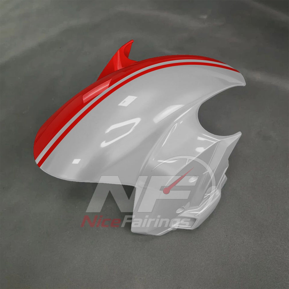For BMW S1000RR 2025-2026 Red Black ABS Fairing Kit with Painted Bodywork and Replacement Panels | NiceFairings - side angle image