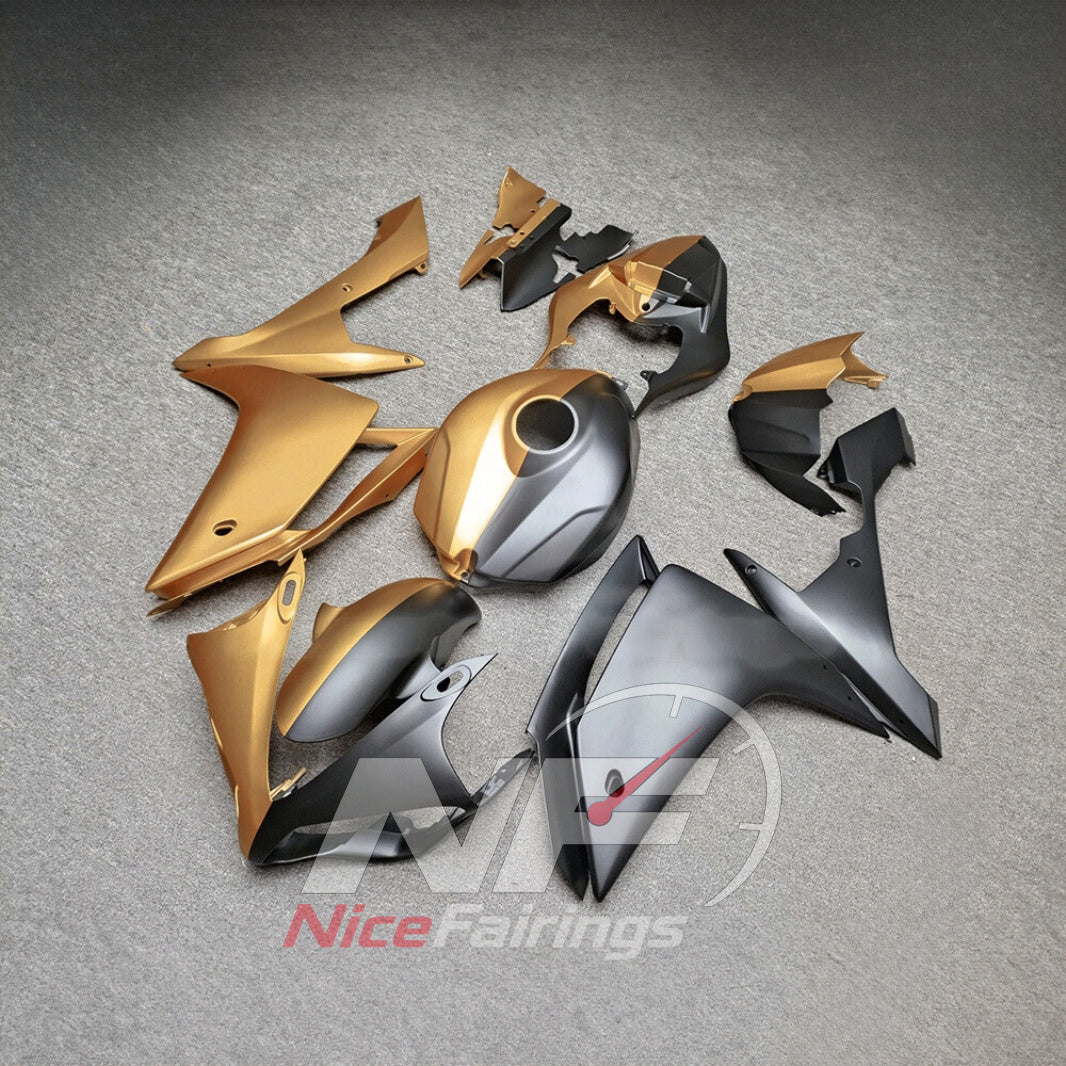 Sportbike ABS Bodywork Fairing Set Fits YAMAHA YZF-R1 RN19 2007-2008 - Bronze Graphic | NiceFairings - side angle image