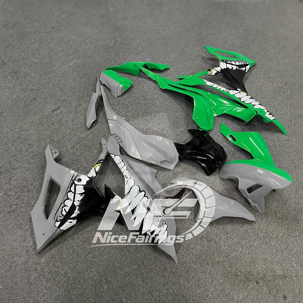 For BMW S1000RR 2019-2022 Racing Blue Motorcycle Fairing Kit, Aftermarket ABS Body Panels | NiceFairings - side angle image
