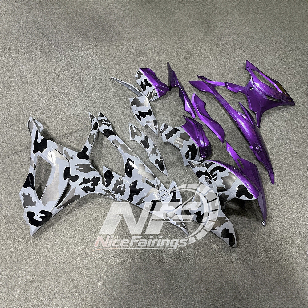 For BMW S1000RR 2019-2022 White Black Elite Edition Sportbike Fairings, Custom ABS Bodywork And Replacement Plastics | NiceFairings - side angle image