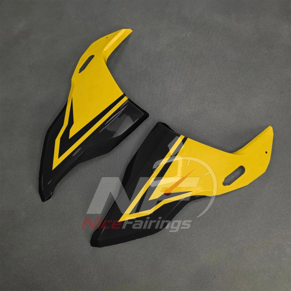 For BMW S1000RR 2025-2026 Yellow Black ABS Body Kit with Street and Track Fairing Panels | NiceFairings - side angle image