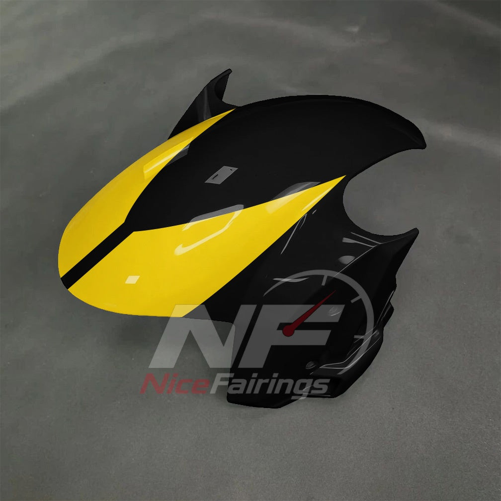 For BMW S1000RR 2025-2026 Yellow Black Motorcycle Fairing Kit with Aftermarket Body Panels | NiceFairings - side angle image