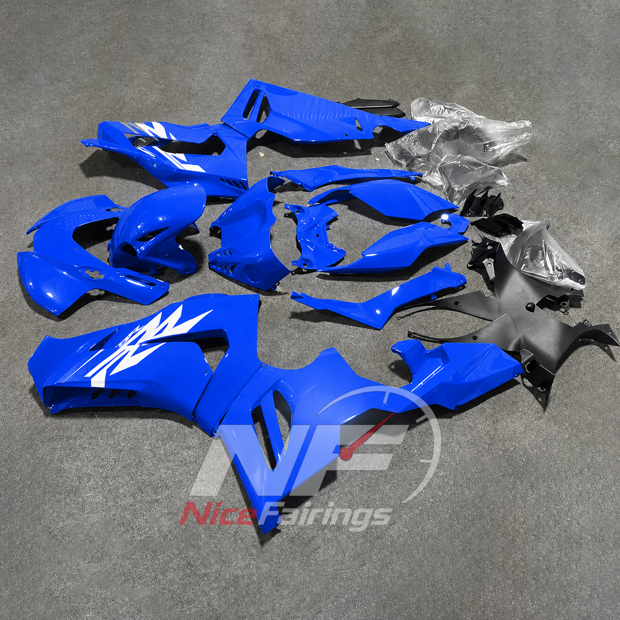 Blue Black ABS fairing kit for Honda CBR1000RR-R 2020-2023, design A-P01 - image 3