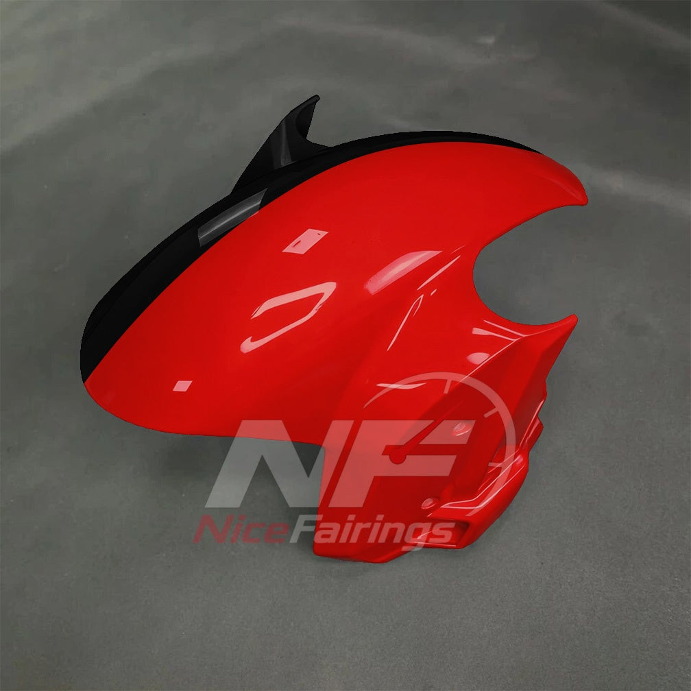 For BMW S1000RR 2025-2026 Red Black ABS Fairing Kit with Painted Bodywork and Replacement Panels | NiceFairings - side angle image