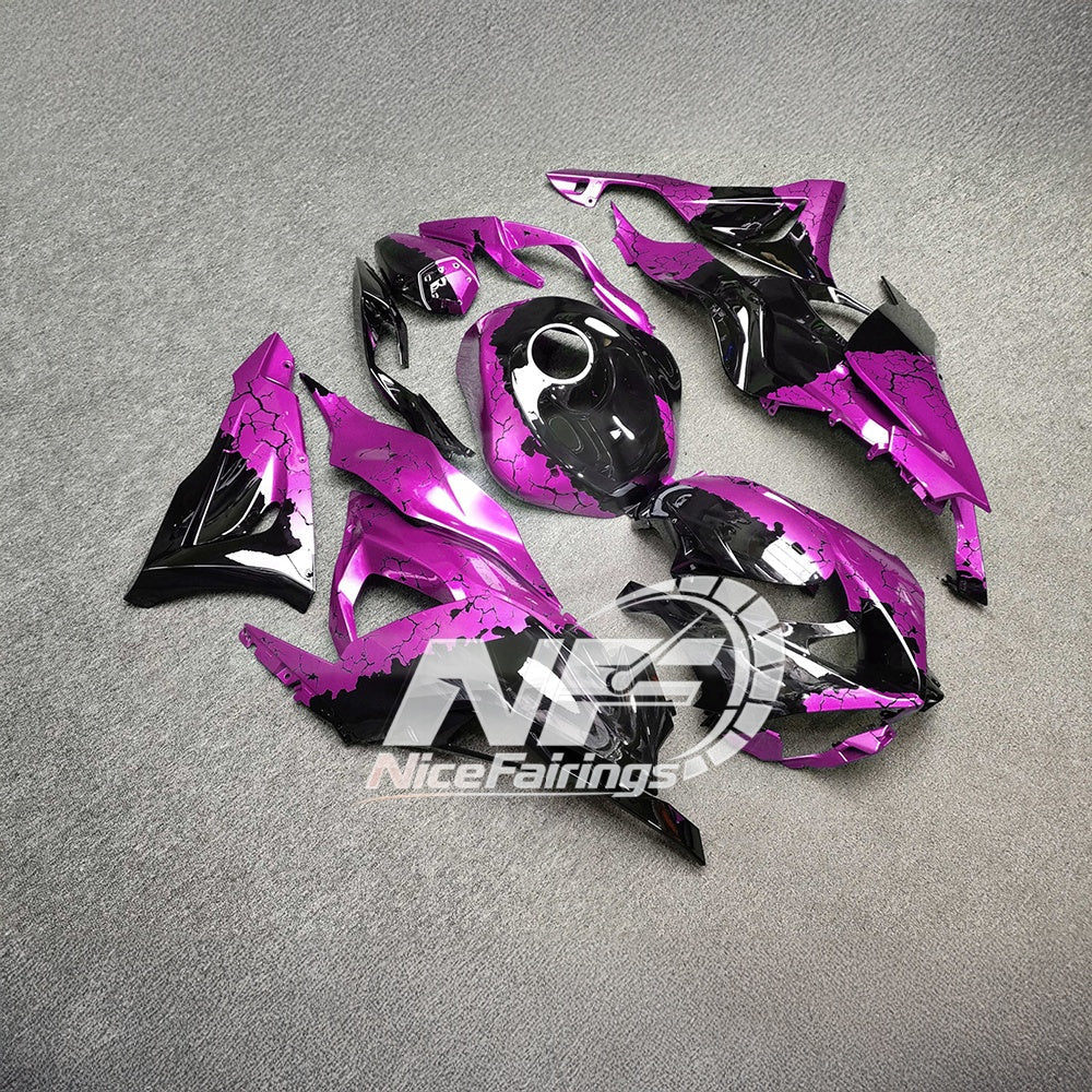 For Kawasaki ZX6R 636 2024-2025 Painted Motorcycle Bodywork Red Black Special Edition | NiceFairings - side angle image