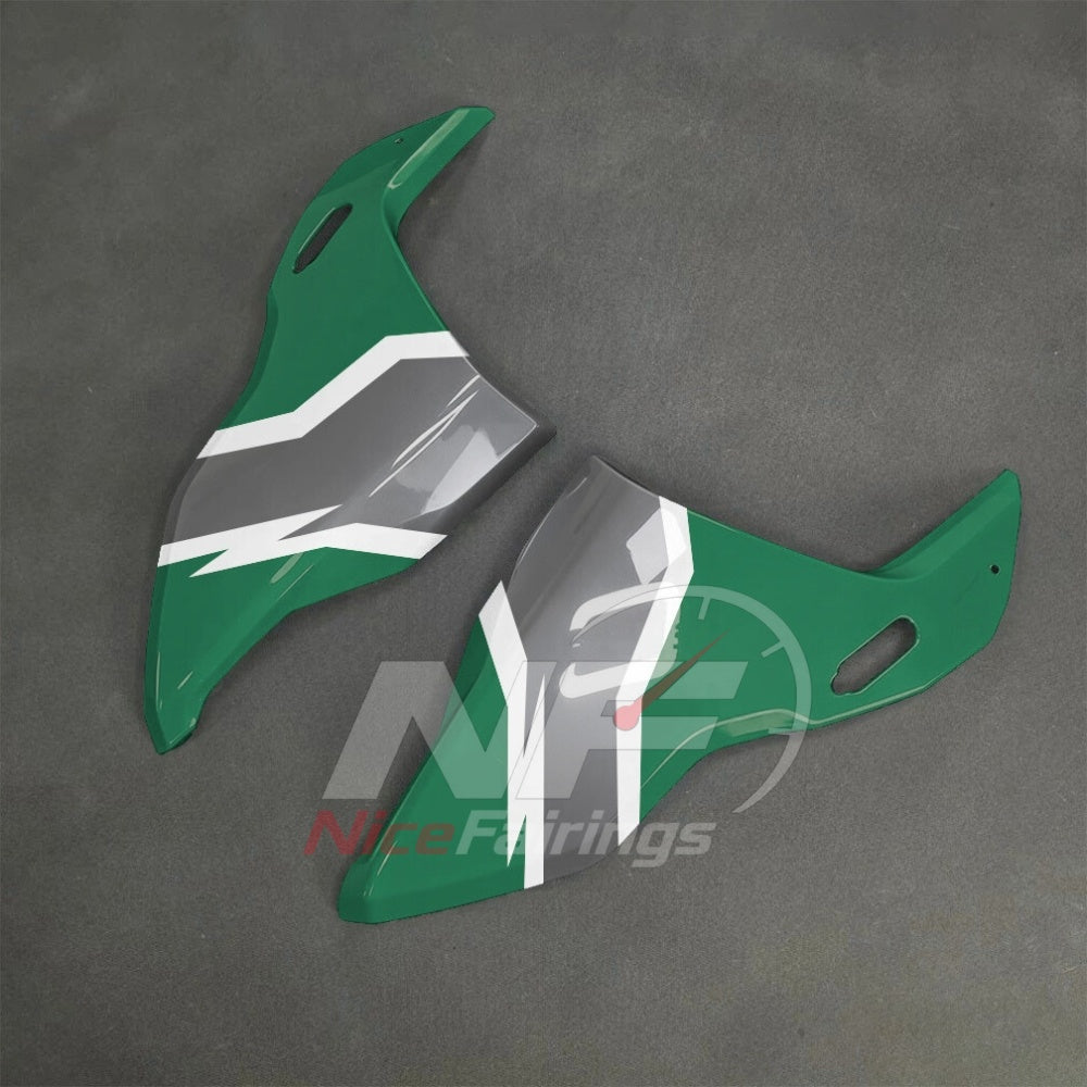 For BMW S1000RR 2025-2026 Green Black Painted ABS Fairings with Complete Replacement Bodywork | NiceFairings - side angle image