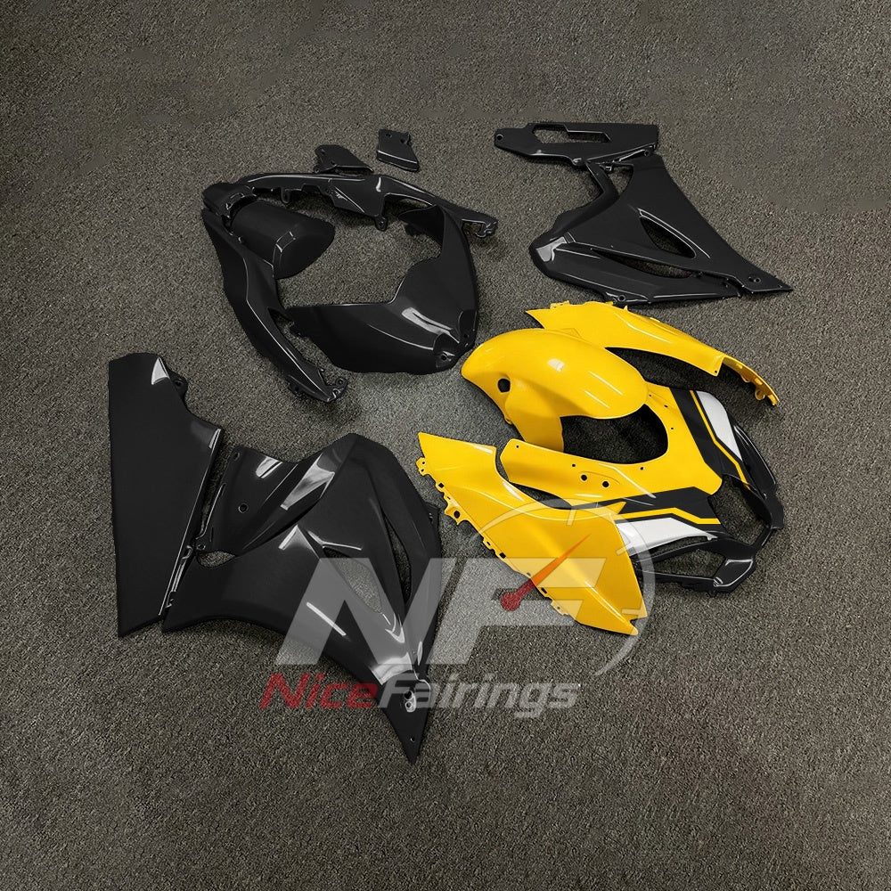 For Suzuki GSXR1000 K17 2017-2026 Motorcycle Fairing Kit Yellow Black Body Panels | NiceFairings - side angle image