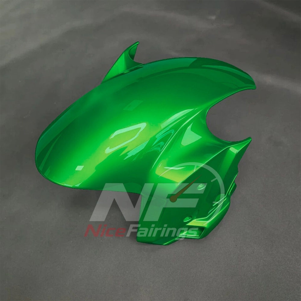 For BMW S1000RR 2025-2026 Green Black Motorcycle Fairing Kit with Aftermarket Body Panels | NiceFairings - side angle image
