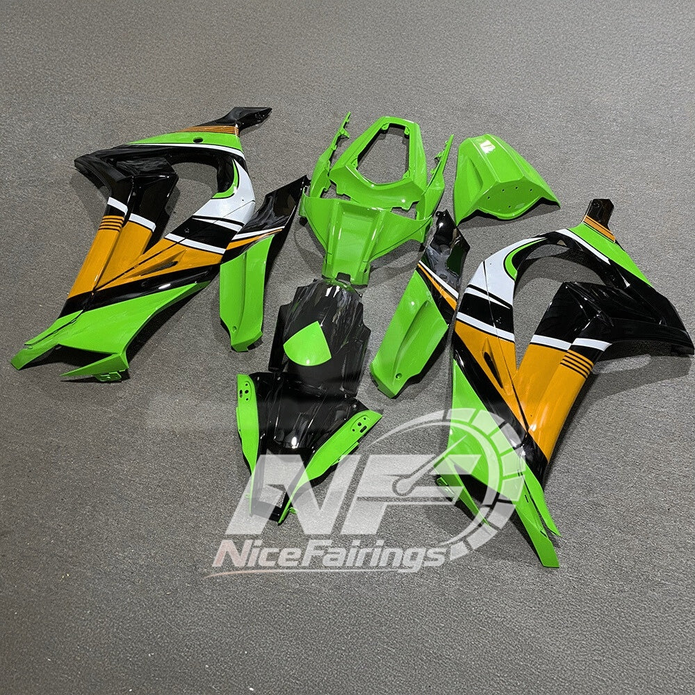 KAWASAKI ZX10R 2011-2015 Custom ABS Motorcycle Fairings | NiceFairings - side angle image