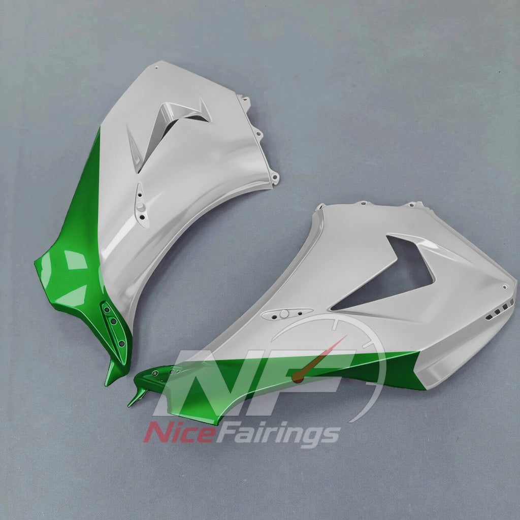 For Honda CBR1000RR-R 2024-2026 Green Black ABS Body Kit with Street and Track Fairing Panels | NiceFairings - side angle image