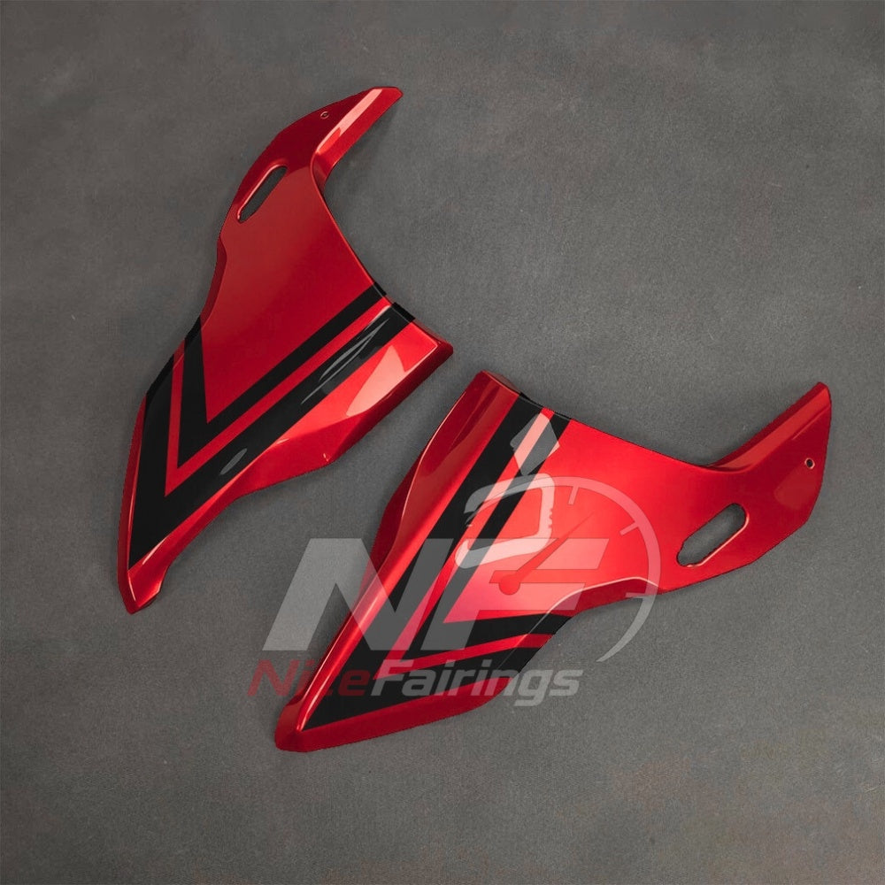 For BMW S1000RR 2025-2026 Red Black ABS Body Kit with Street and Track Fairing Panels | NiceFairings - side angle image