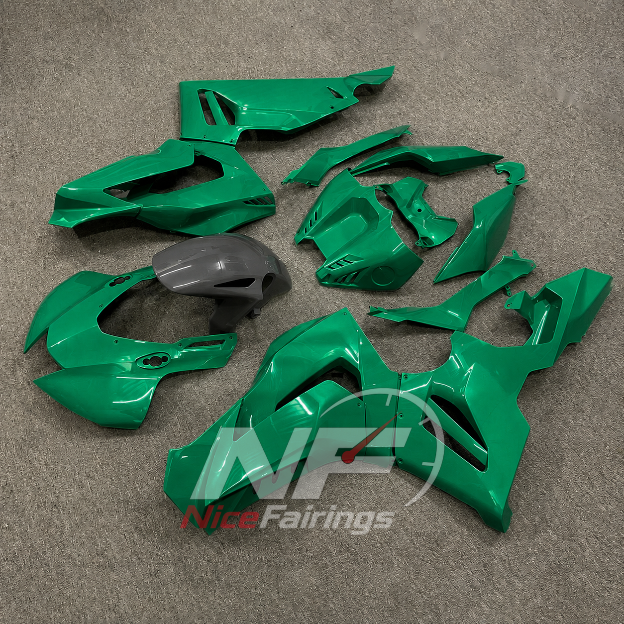Green Black ABS fairing kit for Honda CBR1000RR-R 2020-2023, design D32-P24 - image 3