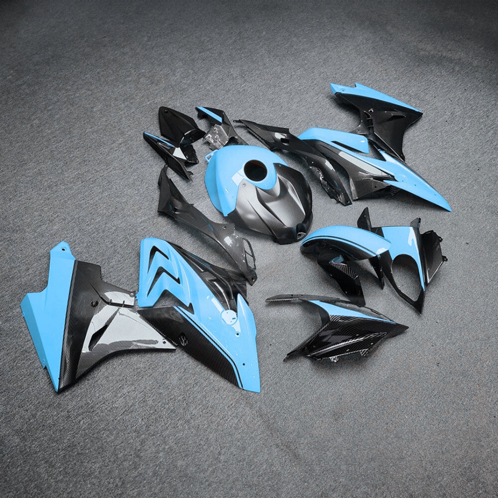 For BMW S1000RR 2017-2018 M Motorsport Performance Edition Motorcycle Fairing Kit, Aftermarket ABS Body Panels | NiceFairings - side angle image