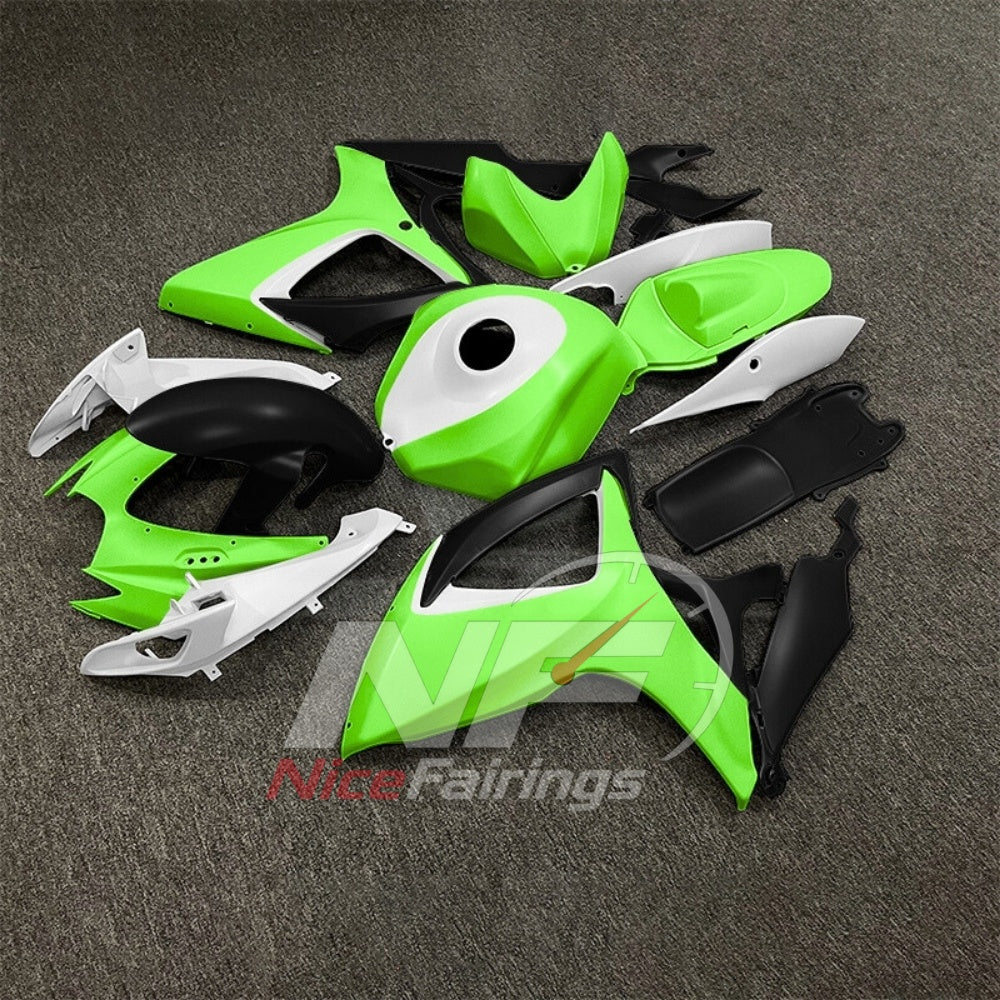 For Suzuki GSXR600 GSXR750 K6 2006-2007 ABS Body Kit Black Street Track Fairings | NiceFairings - side angle image