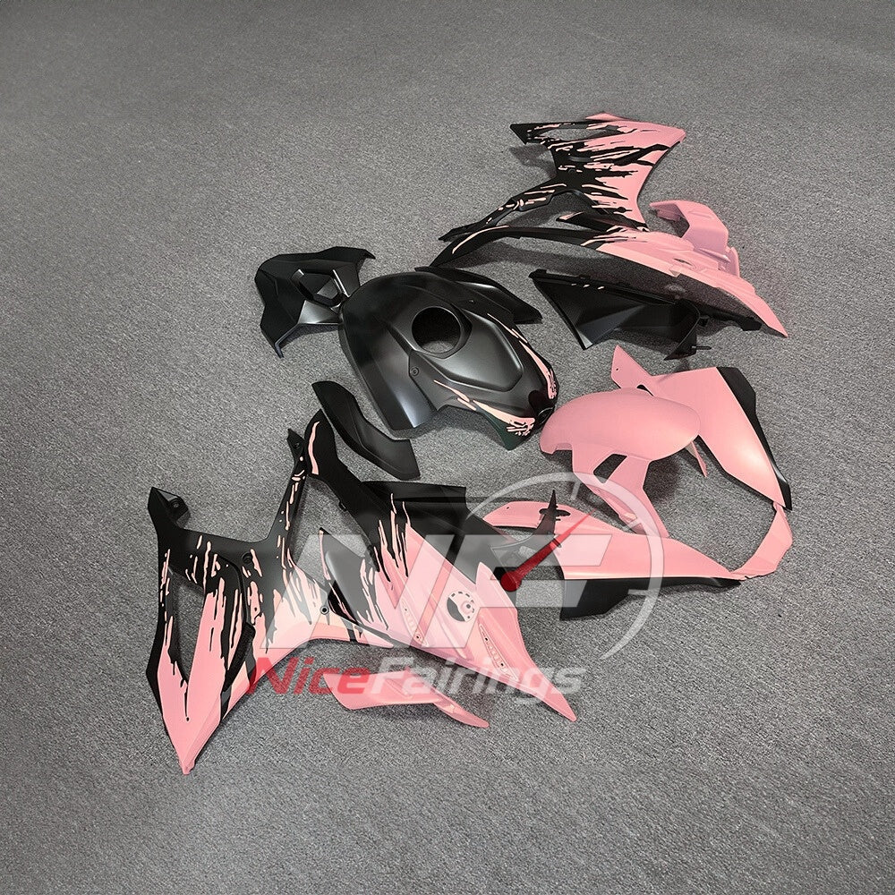 For BMW S1000RR 2023-2024 Red Black Painted ABS Fairings with Complete Replacement Bodywork | NiceFairings - side angle image