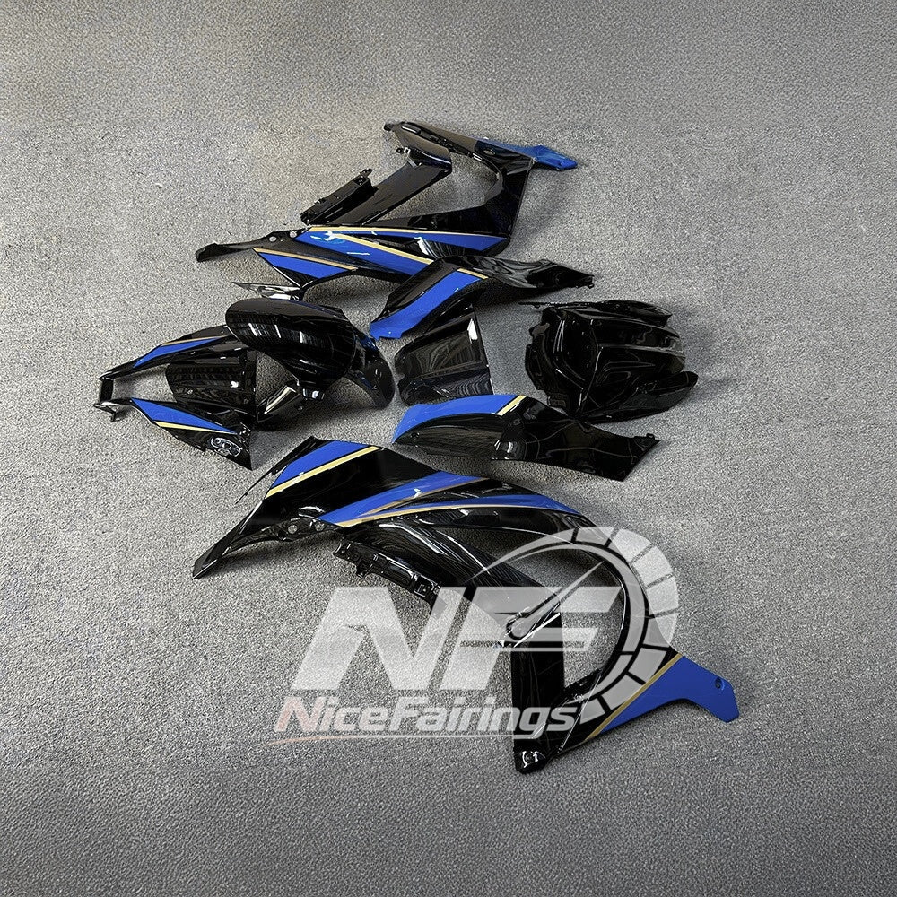 For KAWASAKI ZX10R 2011-2015 Custom Sportbike Fairings | NiceFairings - side angle image