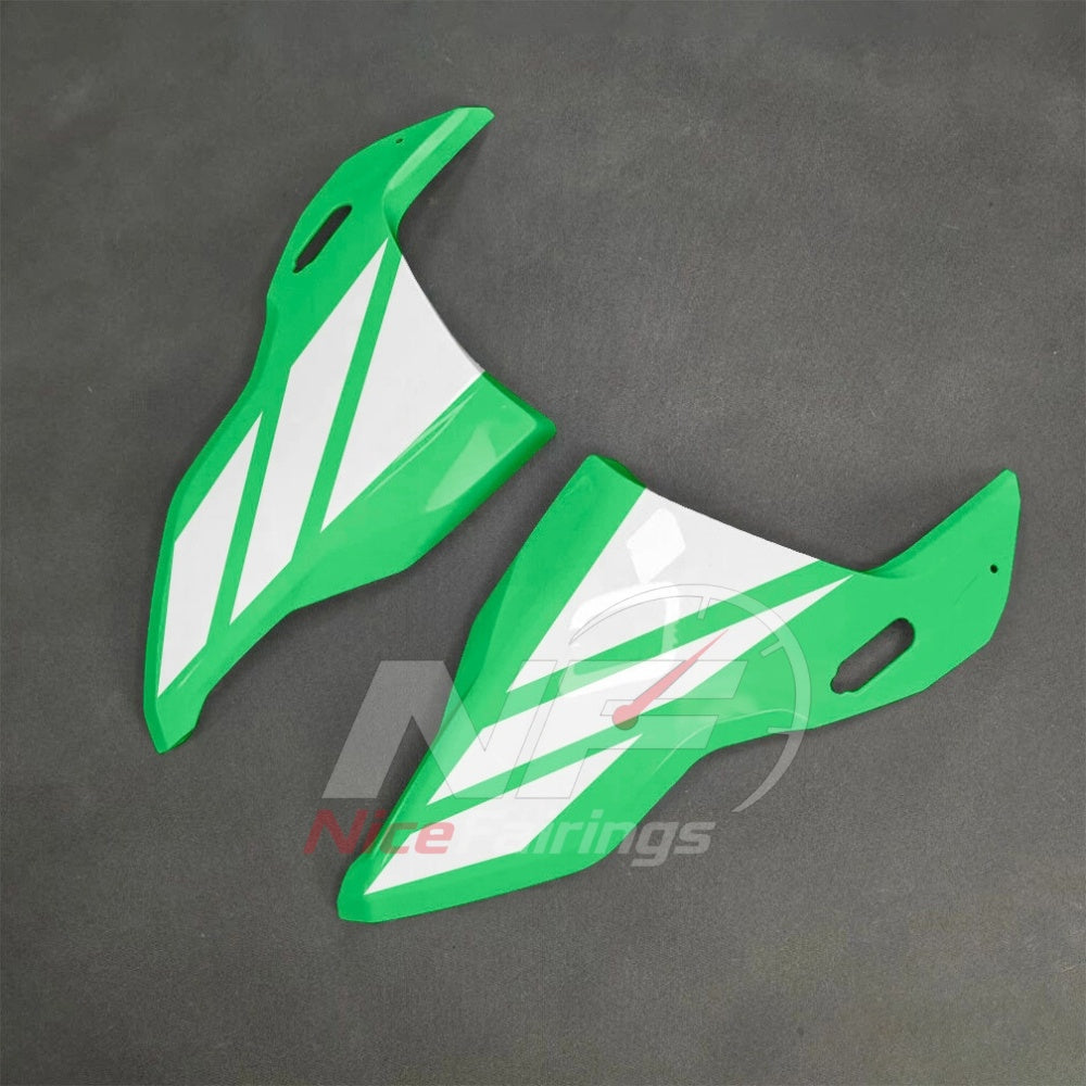 For BMW S1000RR 2025-2026 Green Black Sportbike Fairing Set with Custom Painted Plastics | NiceFairings - side angle image
