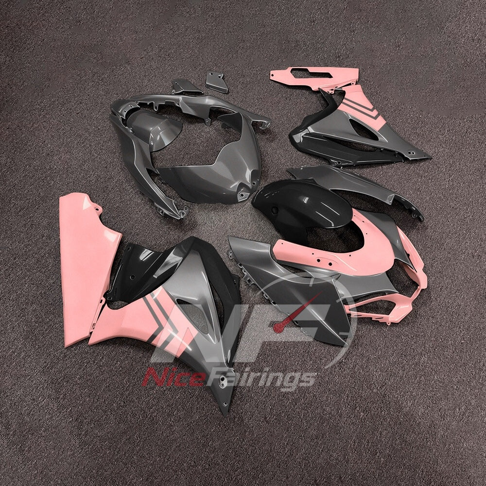 For Suzuki GSXR1000 K17 2017 2018-2026 Painted ABS Fairings Red Black Complete Bodywork | NiceFairings - side angle image