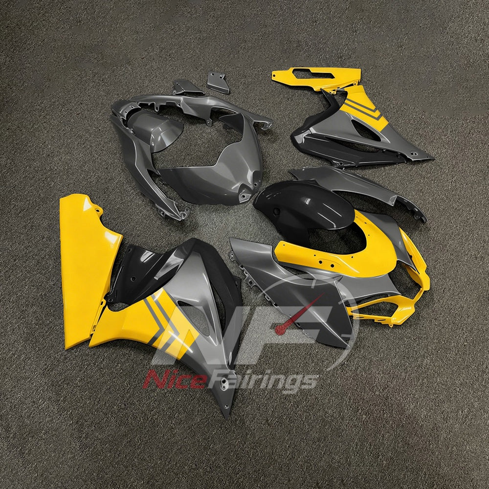 For Suzuki GSXR1000 K17 17-26 Motorcycle Fairing Kit Yellow Black Body Panels | NiceFairings - side angle image