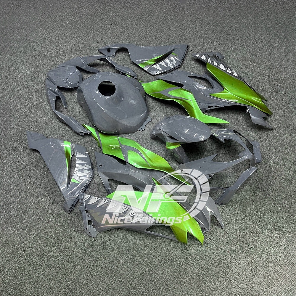 For Kawasaki ZX6R 636 2019-2023 Painted Motorcycle Bodywork Red Black Premium Edition | NiceFairings - side angle image