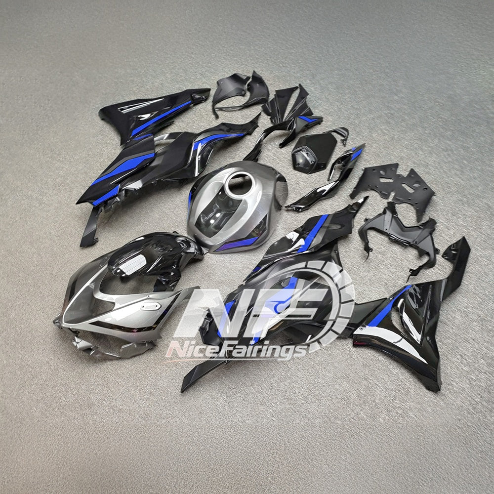 For Kawasaki Ninja ZX-6R 636 2024-2025 Custom Fairings Lime Green Tank Cover | NiceFairings - side angle image