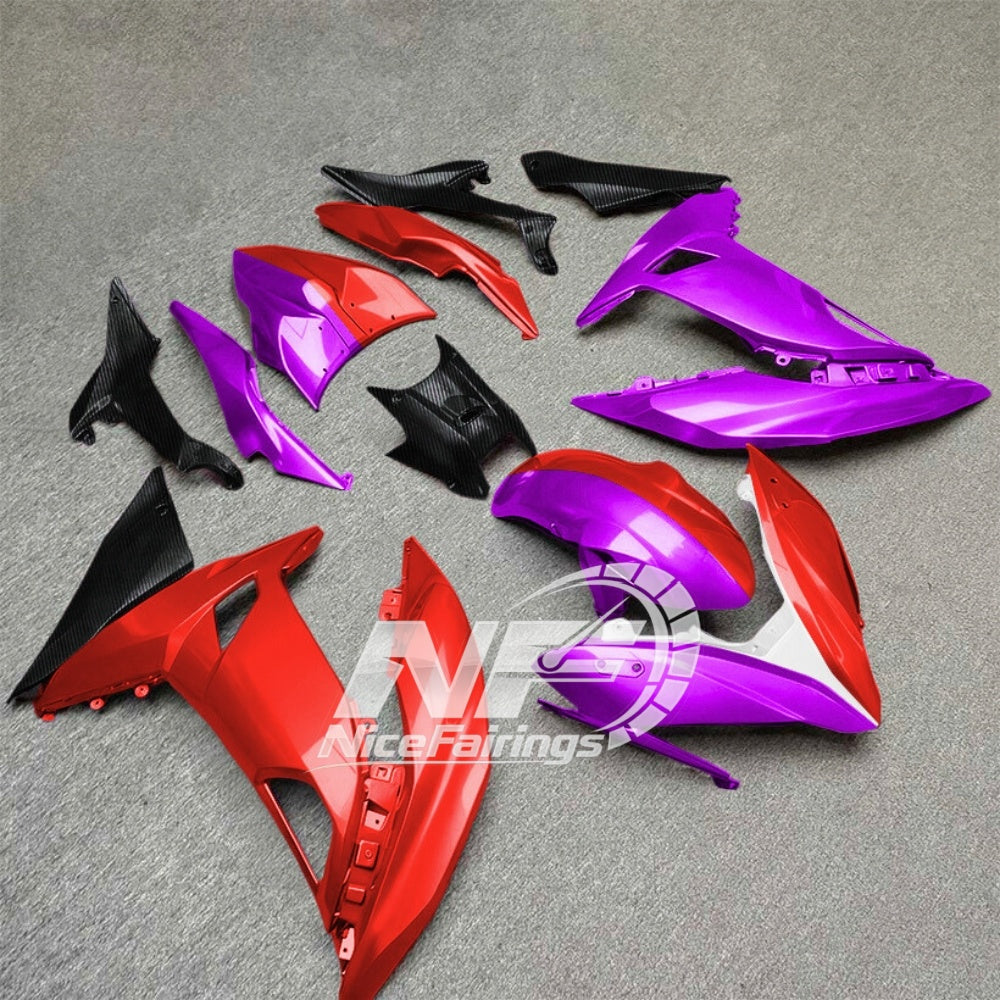 KAWASAKI Ninja 650 ER-6F 2017-2019 ABS Fairing Kit Style 17 | NiceFairings - side angle image