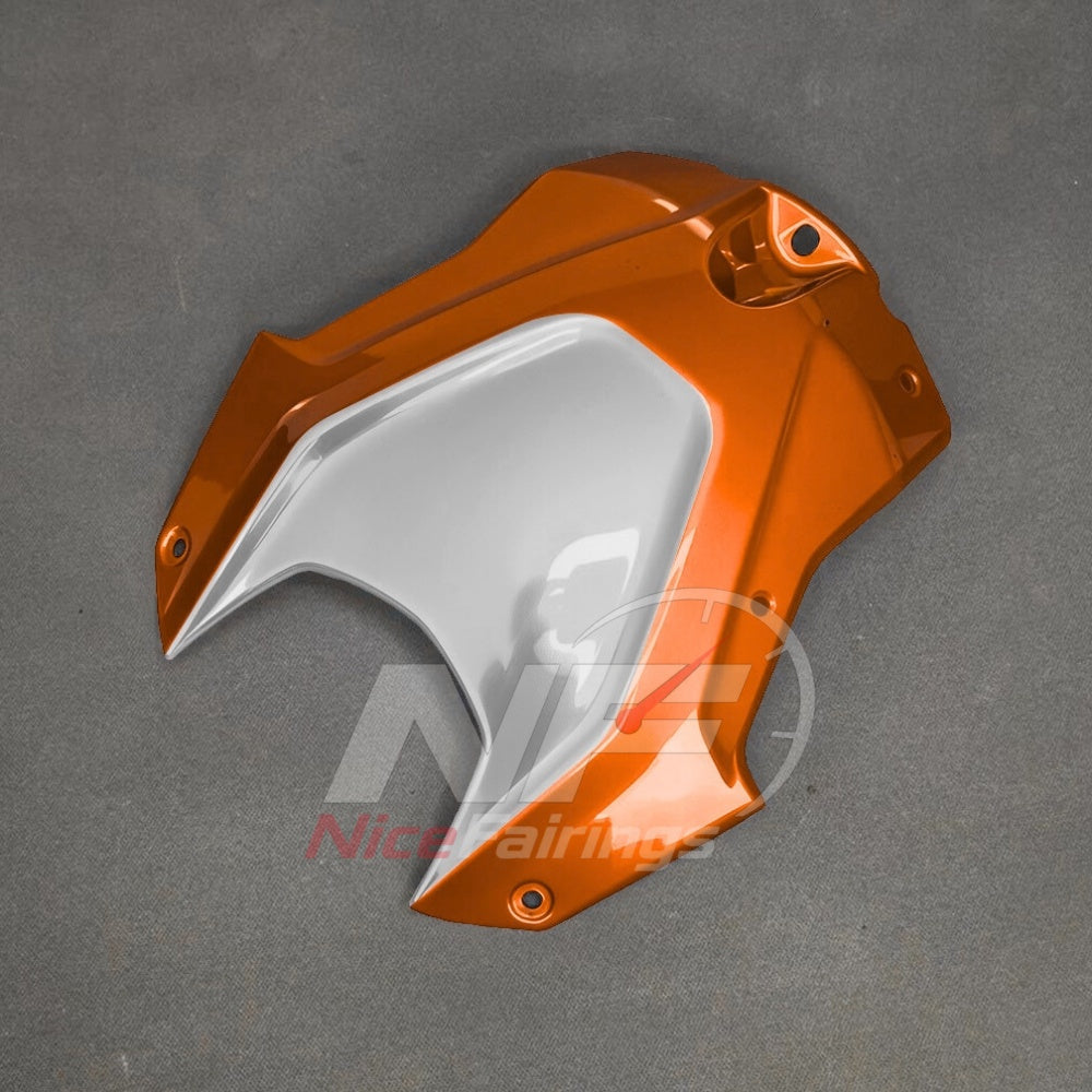 For BMW S1000RR 2025-2026 Orange Black ABS Body Kit with Street and Track Fairing Panels | NiceFairings - side angle image
