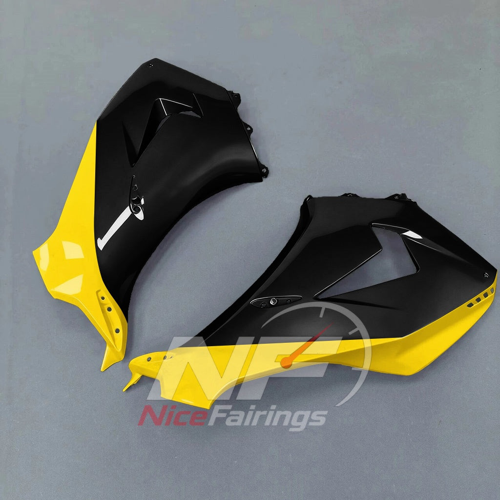 For Honda CBR1000RR-R 2024-2026 Yellow Black Painted ABS Fairings with Complete Replacement Bodywork | NiceFairings - side angle image
