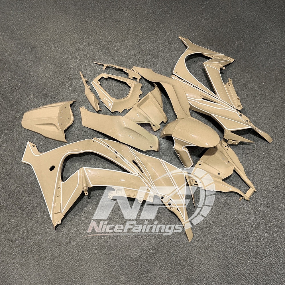 Ninja ZX10R 2011-2015 Custom Painted Replacement Plastics | NiceFairings - side angle image