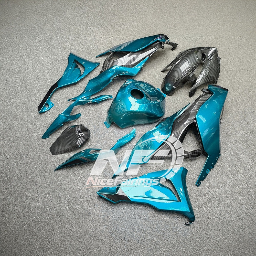 For Kawasaki ZX6R 636 2024-2025 ABS Fairing Kit Street Bodywork Premium Edition | NiceFairings - side angle image
