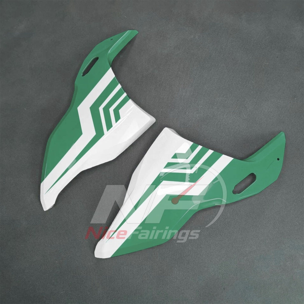 For BMW S1000RR 2025-2026 Green Black ABS Body Kit with Street and Track Fairing Panels | NiceFairings - side angle image