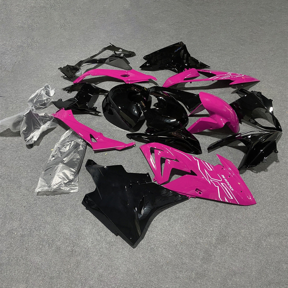 For BMW S1000RR 2017-2018 Gloss Black Tank Cover Edition Custom Fairings, ABS Replacement Plastics Full Body Kit | NiceFairings - side angle image