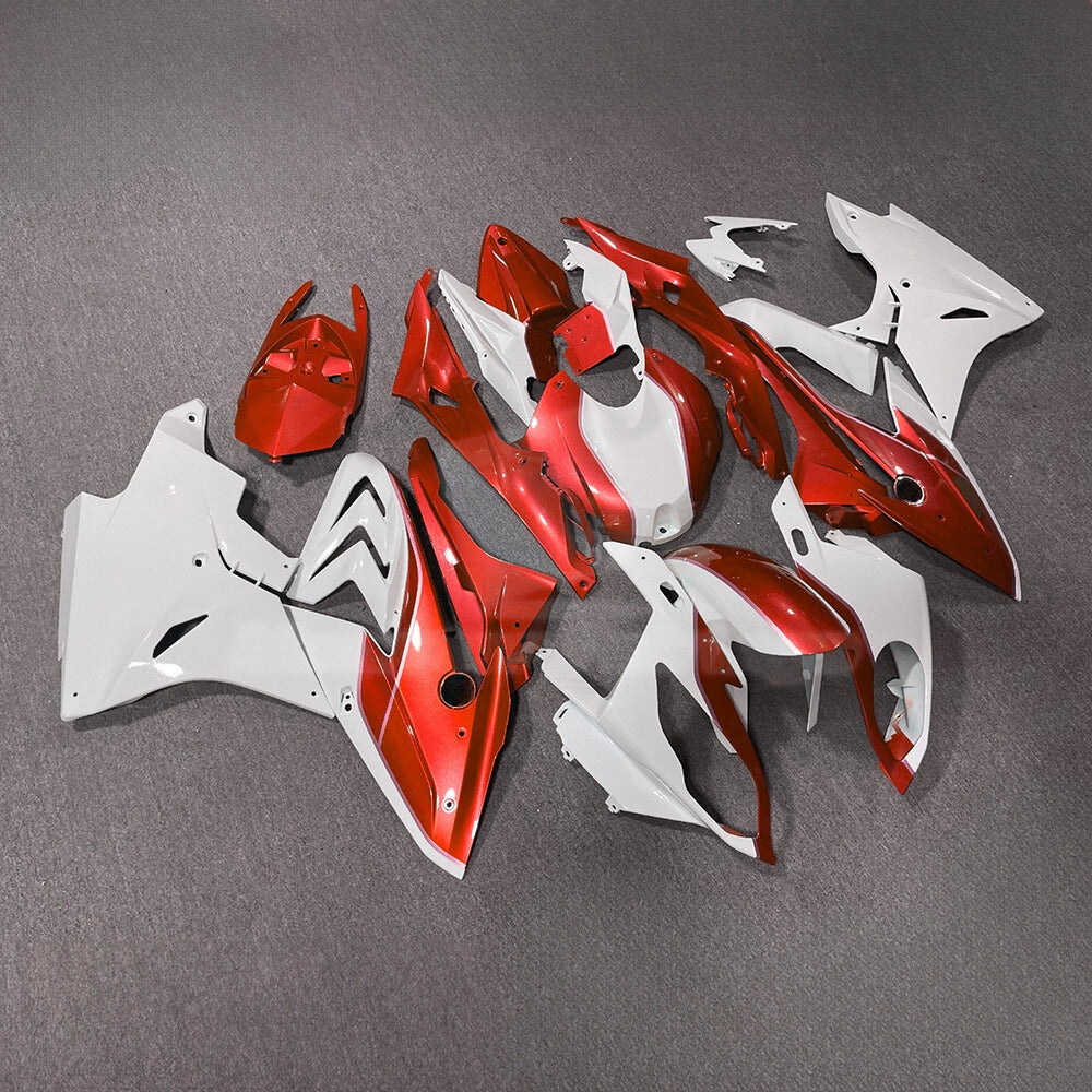 For BMW S1000RR 2017-2018 Silver Black Standard No Tank Cover Sportbike Fairings, Custom ABS Bodywork And Replacement Plastics | NiceFairings - side angle image