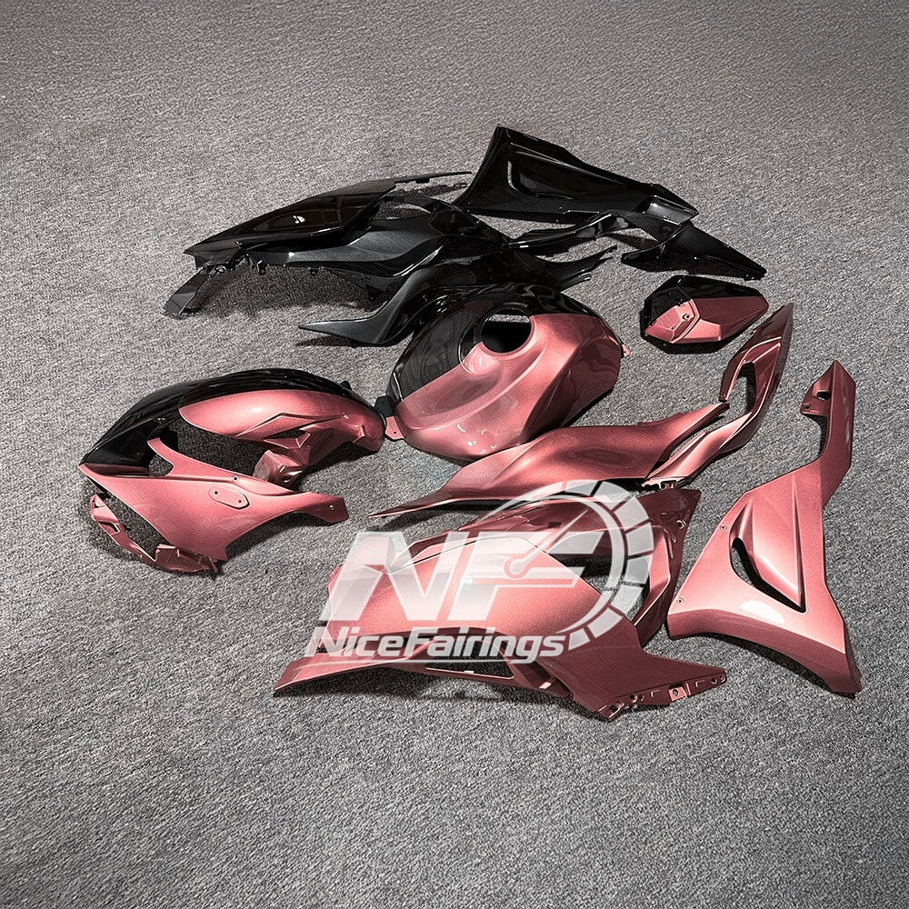 For Kawasaki ZX6R 636 Custom Painted ABS Body Kit Pearl White Tank Cover | NiceFairings - side angle image