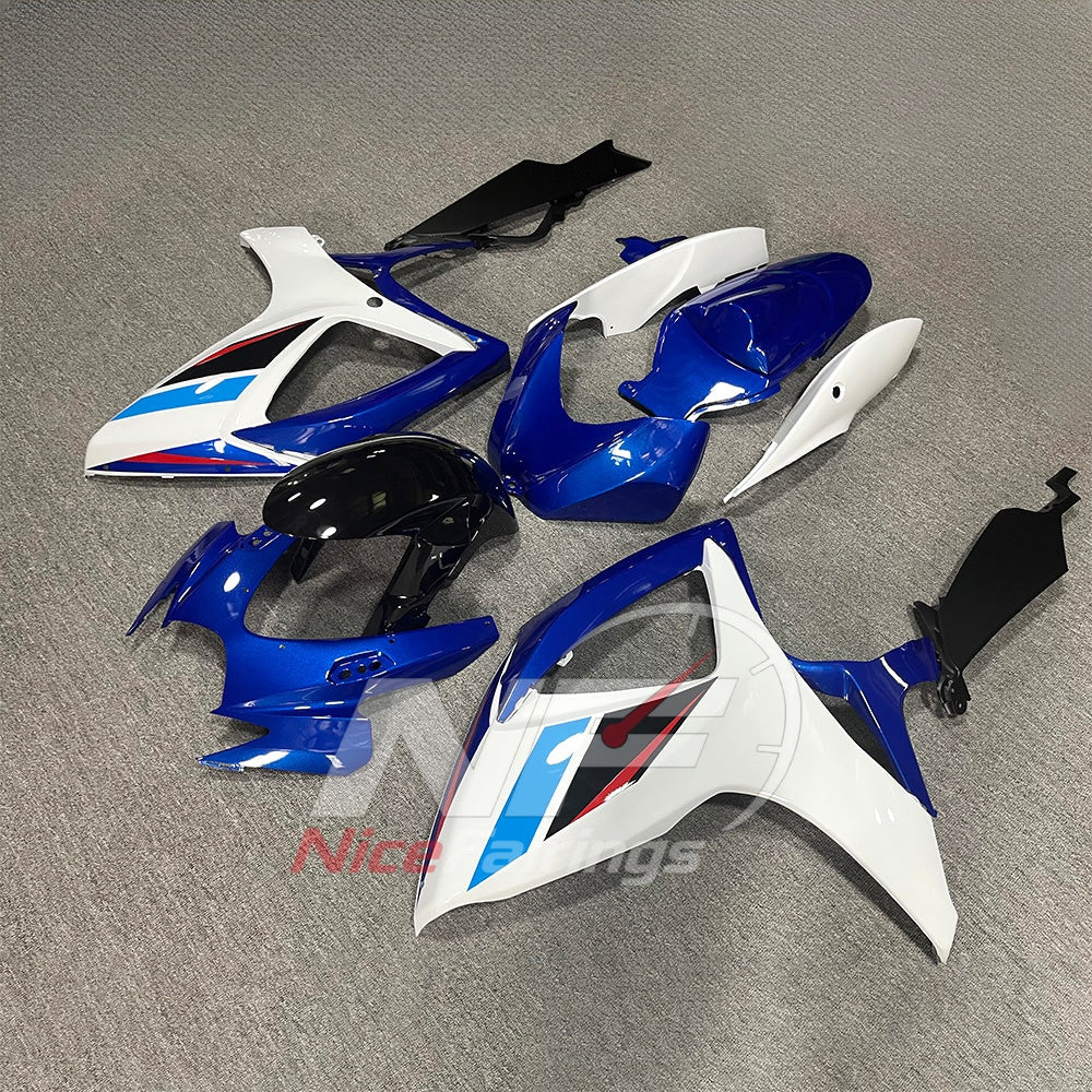 For Suzuki GSXR600 GSXR750 K6 2006-2007 Painted ABS Fairings Gray Complete Bodywork | NiceFairings - side angle image