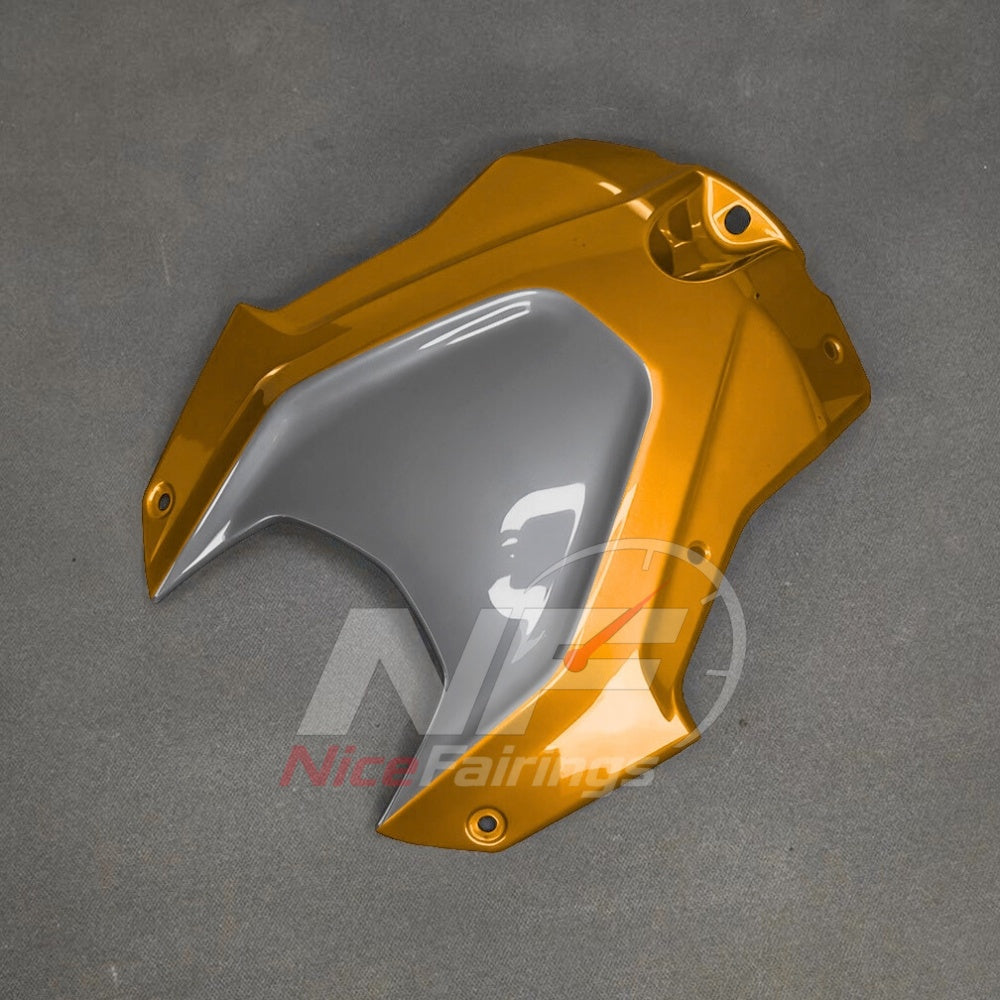 For BMW S1000RR 2025-2026 Yellow Black Custom Fairings with ABS Sportbike Plastics and Full Body Kit | NiceFairings - side angle image