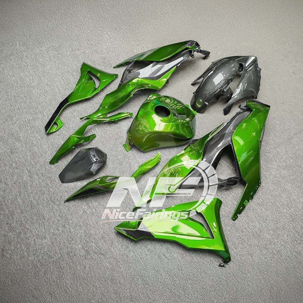 For Kawasaki Ninja ZX-6R 636 2024-2025 Custom Fairings Full Body Kit Premium Edition | NiceFairings - side angle image