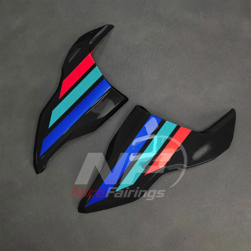 For BMW S1000RR 2025-2026 Red Black Motorcycle Fairing Kit with Aftermarket Body Panels | NiceFairings - side angle image